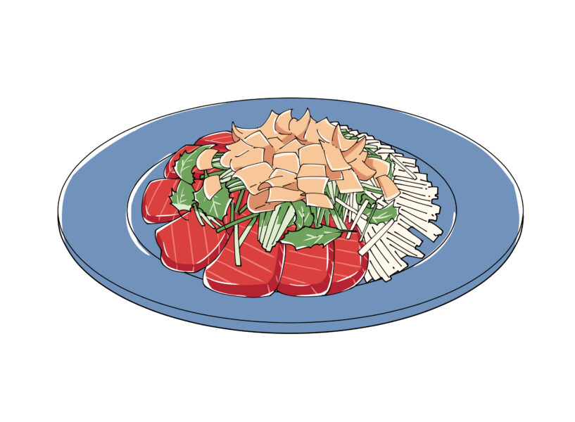 まぐろの長芋のせ