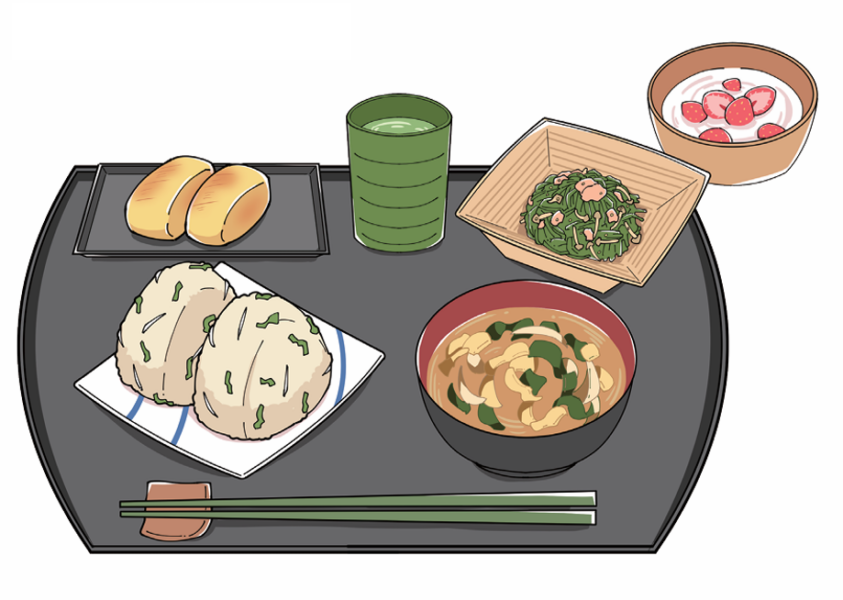 おにぎり(ワンプレートの朝ご飯)