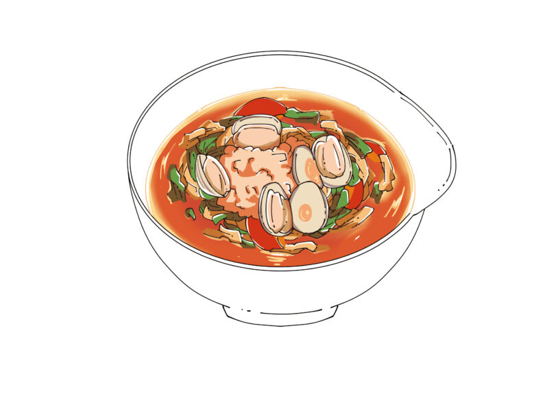 ツナとあさりのトマトスープ